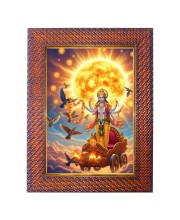 Lord Ayyapan Photo Frame 13X17 Inch Religious Wall & Table Decor Frame | Lord Ayyapan Spiritual Photo Frame For Home, Temple & Office | Decorative Hindu God & Goddess Frame (Pack Of 1) (F18211)