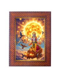 Lord Ayyapan Photo Frame 17X21 Inch Religious Wall & Table Decor Frame | Lord Ayyapan Spiritual Photo Frame For Home, Temple & Office | Decorative Hindu God & Goddess Frame (Pack Of 1) (F18211)