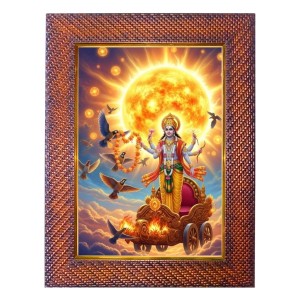 Lord Ayyapan Photo Frame 15X19 Inch Religious Wall & Table Decor Frame | Lord Ayyapan Spiritual Photo Frame For Home, Temple & Office | Decorative Hindu God & Goddess Frame (Pack Of 1) (F18211)