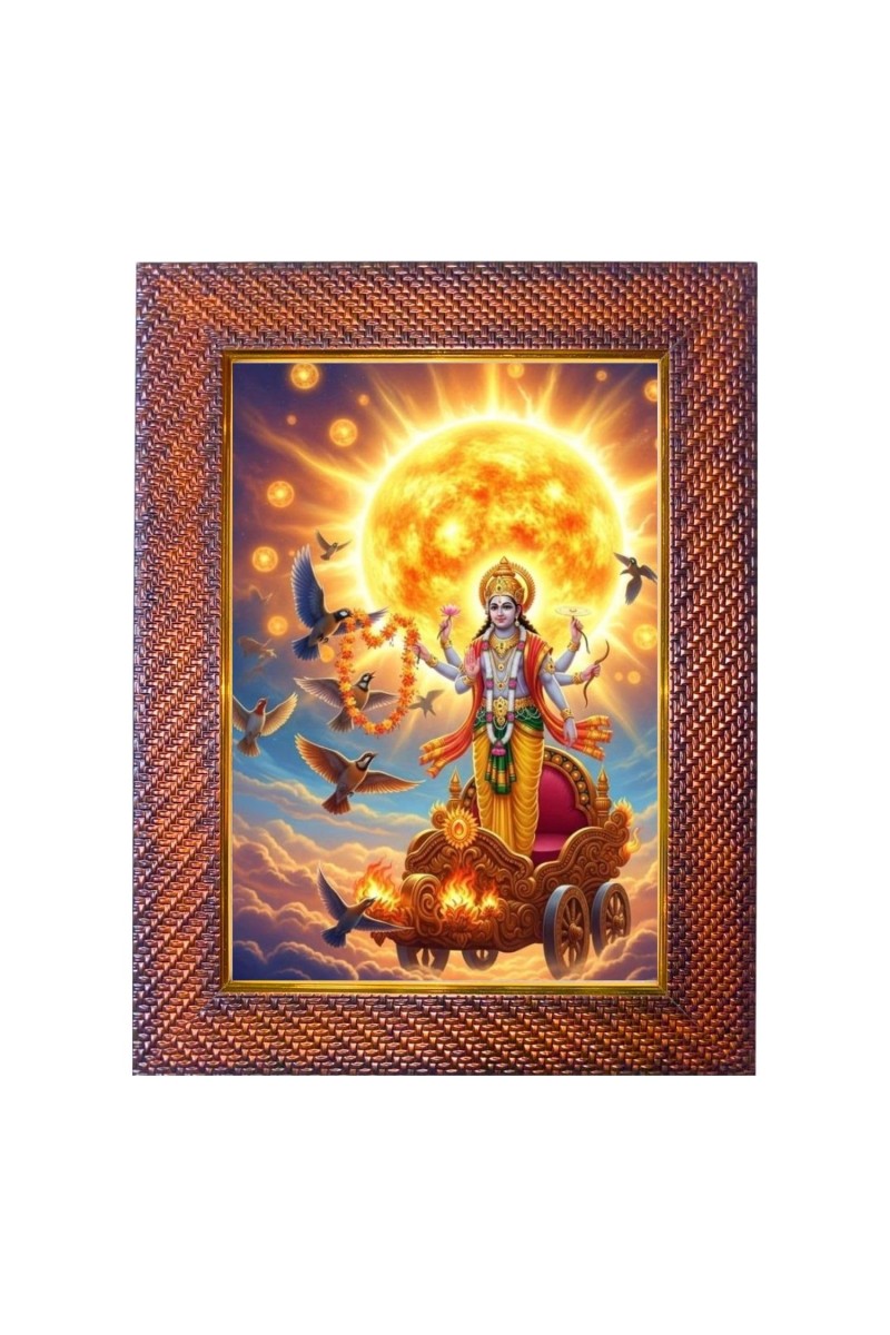 Lord Ayyapan Photo Frame Religious Wall & Table Decor Frame | Lord Ayyapan Spiritual Photo Frame For Home, Temple & Office | Decorative Hindu God & Goddess Frame (Pack Of 1) (F18211)