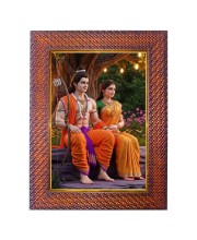 Lord Krishna Photo Frame 19X23 Inch Religious Wall & Table Decor Frame | Lord Krishna Spiritual Photo Frame For Home, Temple & Office | Decorative Hindu God & Goddess Frame (Pack Of 1) (F18174)