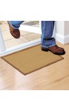 Home Beautiful Beige Polyester Cotton Door Mat