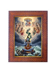 Lord Ram Photo Frame 13X17 Inch Religious Wall & Table Decor Frame | Lord Ram Spiritual Photo Frame For Home, Temple & Office | Decorative Hindu God & Goddess Frame (Pack Of 1) (F18161)
