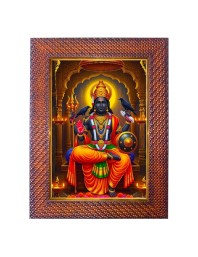 Maa Dhanlaskmi Photo Frame 19X23 Inch Religious Wall & Table Decor Frame | Maa Dhanlaskmi Spiritual Photo Frame For Home, Temple & Office | Decorative Hindu God & Goddess Frame (Pack Of 1) (F18120