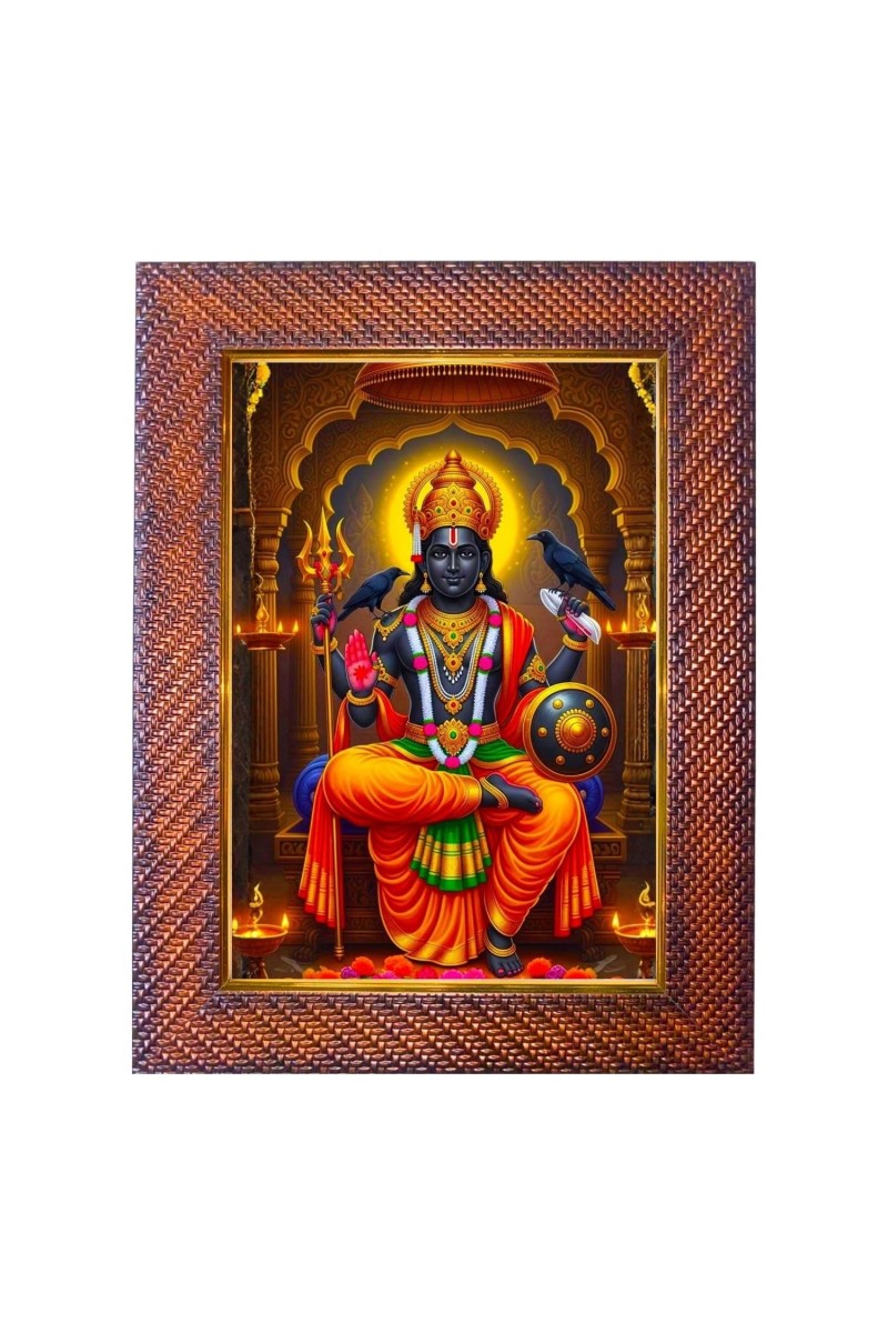 Mata Durga Photo Frame Religious Wall & Table Decor Frame | Mata Durga Spiritual Photo Frame For Home, Temple & Office | Decorative Hindu God & Goddess Frame (Pack Of 1) (F18121)