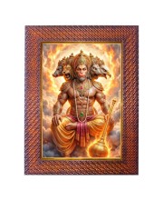 Mata Ganga Photo Frame 13X17 Inch Religious Wall & Table Decor Frame | Mata Ganga Spiritual Photo Frame For Home, Temple & Office (F18227X13X17)