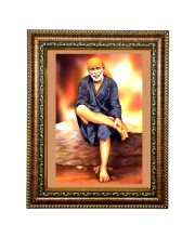 Hi Tech Sales Shirdi Sai Baba Photo Frame for wall/table, Study & living room, gifts (8 x 10)