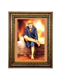 Hi Tech Sales Shirdi Sai Baba Photo Frame for wall/table, Study & living room, gifts (8 x 10)