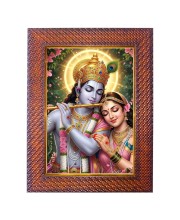 Lord Ganesha Photo Frame 17X21 Inch Religious Wall & Table Decor Frame | Lord Ganesha Spiritual Photo Frame For Home, Temple & Office | Decorative Hindu God & Goddess Frame (Pack Of 1) (F18072)