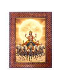 Lord Ayyapan Photo Frame 21X25 Inch Religious Wall & Table Decor Frame | Lord Ayyapan Spiritual Photo Frame For Home, Temple & Office | Decorative Hindu God & Goddess Frame (Pack Of 1) (F18210)