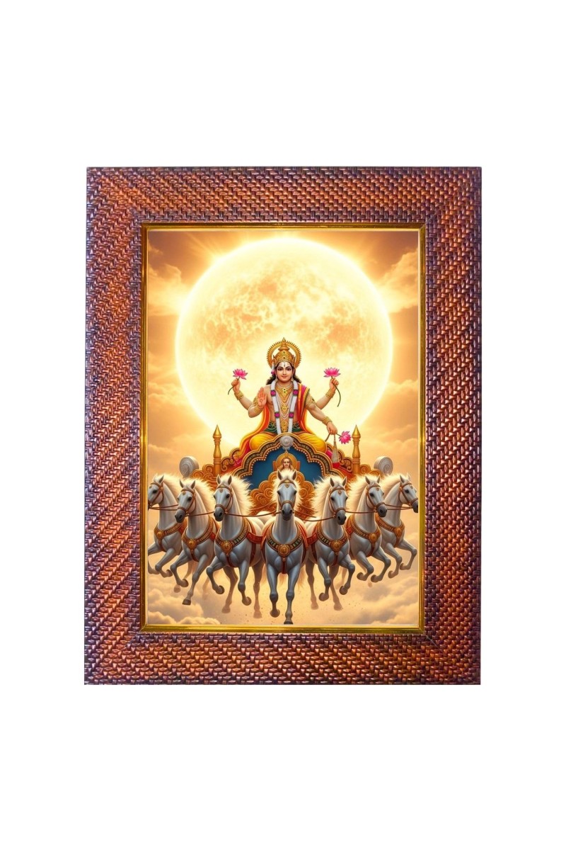 Lord Ayyapan Photo Frame Religious Wall & Table Decor Frame | Lord Ayyapan Spiritual Photo Frame For Home, Temple & Office | Decorative Hindu God & Goddess Frame (Pack Of 1) (F18210)