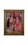 Hi Tech Sales SRI SRI RADHA GOVIND FINE ART Photo Frame for Office, Wall/Table, Study room & living room, gifts | PVC Frame & Front Face - Glass (12 X 10)