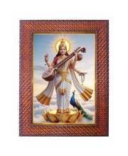 Mata Paravti Lord Ganesha Photo Frame 15X19 Inch Religious Wall & Table Decor Frame | Mata Paravti Lord Ganesha Spiritual Photo Frame For Home, Temple & Office (F18140X15X19)