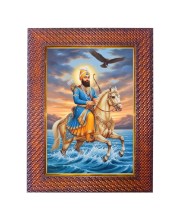 Guru Gobind Singh Ji Photo Frame 13X17 Inch Religious Wall & Table Decor Frame | Guru Gobind Singh Ji Spiritual Photo Frame For Home, Temple & Office (F18248X13X17)