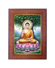 Lord Indra Photo Frame 15X19 Inch Religious Wall & Table Decor Frame | Lord Indra Spiritual Photo Frame For Home, Temple & Office | Decorative Hindu God & Goddess Frame (Pack Of 1) (F18202)