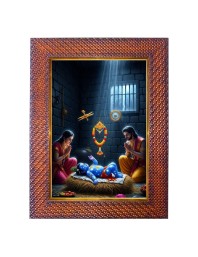Guru Granth Sahib Photo Frame 19X23 Inch Religious Wall & Table Decor Frame | Guru Granth Sahib Spiritual Photo Frame For Home, Temple & Office | Decorative Hindu God & Goddess Frame (Pack Of 1) (