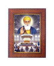 Guru Granth Sahib Ji Photo Frame 13X17 Inch Religious Wall & Table Decor Frame | Guru Granth Sahib Ji Spiritual Photo Frame For Home, Temple & Office | Decorative Hindu God & Goddess Frame (Pack