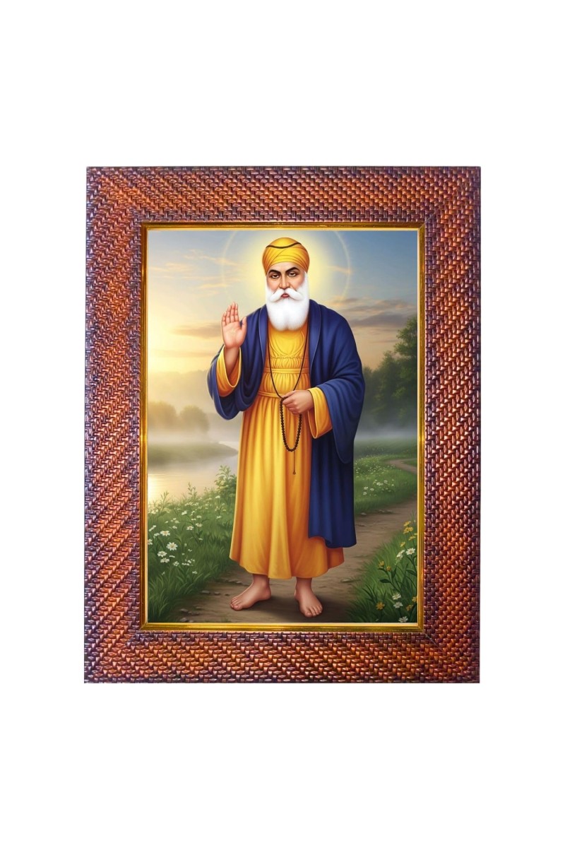 Guru Gobind Singh Ji Photo Frame 17X21 Inch Religious Wall & Table Decor Frame | Guru Gobind Singh Ji Spiritual Photo Frame For Home, Temple & Office (F18241X17X21)