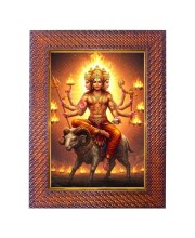 Lord Kubera Photo Frame 13X17 Inch Religious Wall & Table Decor Frame | Lord Kubera Spiritual Photo Frame For Home, Temple & Office | Decorative Hindu God & Goddess Frame (Pack Of 1) (F18363)