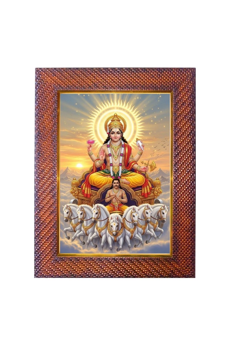 Lord Ayyapan Photo Frame Religious Wall & Table Decor Frame | Lord Ayyapan Spiritual Photo Frame For Home, Temple & Office | Decorative Hindu God & Goddess Frame (Pack Of 1) (F18212)