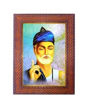 Swami Dayananda Photo Frame 21X25 Inch Religious Wall & Table Decor Frame | Swami Dayananda Spiritual Photo Frame For Home, Temple & Office | Decorative Hindu God & Goddess Frame (Pack Of 1) (F184