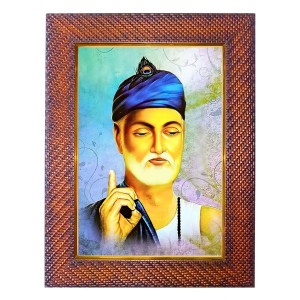 Swami Dayananda Photo Frame 21X25 Inch Religious Wall & Table Decor Frame | Swami Dayananda Spiritual Photo Frame For Home, Temple & Office | Decorative Hindu God & Goddess Frame (Pack Of 1) (F184