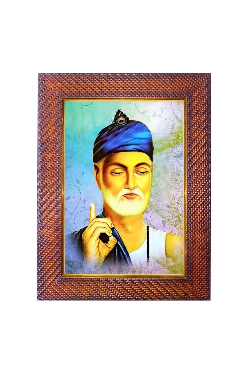 Swami Dayananda Photo Frame 21X25 Inch Religious Wall & Table Decor Frame | Swami Dayananda Spiritual Photo Frame For Home, Temple & Office | Decorative Hindu God & Goddess Frame (Pack Of 1) (F184