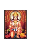 Hi Tech Sales SRI HANUMAN JI Multi colour Wood Laminated Photo Frame for wall/table, Study & living room, gifts,Puja,Divine Décor for Your Home (10x12 Inch)