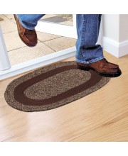 Home Beautiful Brown Cotton Door Mat