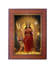 Mata Saraswati Photo Frame 21X25 Inch Religious Wall & Table Decor Frame | Mata Saraswati Spiritual Photo Frame For Home, Temple & Office (F18130X21X25)