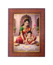 Mata Parvati Lord Shiva Photo Frame 13X17 Inch Religious Wall & Table Decor Frame (F18148X13X17)