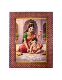 Mata Parvati Lord Shiva Photo Frame 17X21 Inch Religious Wall & Table Decor Frame (F18148X17X21)