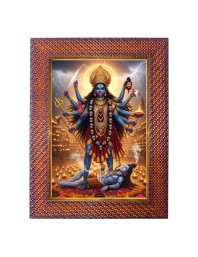 Maa Shyama Devi Photo Frame Religious Wall & Table Decor Frame | Maa Shyama Devi Spiritual Photo Frame For Home, Temple & Office | Decorative Hindu God & Goddess Frame (Pack Of 1) (F183