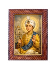 Baba Wadbhag Singh Ji Photo Frame 21X25 Inch Religious Wall & Table Decor Frame | Baba Wadbhag Singh Ji Spiritual Photo Frame For Home, Temple & Office | Decorative Hindu God & Goddess Frame (Pack