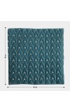 Home Beautiful Teal Blue Polyester Cushion Cover