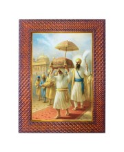 Swami Ramkrishna Paramhans Photo Frame 13X17 Inch Religious Wall & Table Decor Frame | Swami Ramkrishna Paramhans Spiritual Photo Frame For Home, Temple & Office (F18261X13X17)