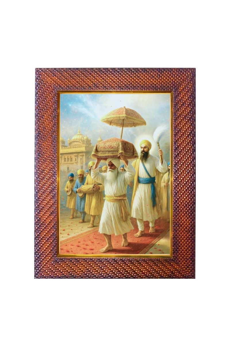 Swami Ramkrishna Paramhans Photo Frame 15X19 Inch Religious Wall & Table Decor Frame | Swami Ramkrishna Paramhans Spiritual Photo Frame For Home, Temple & Office (F18261X15X19)