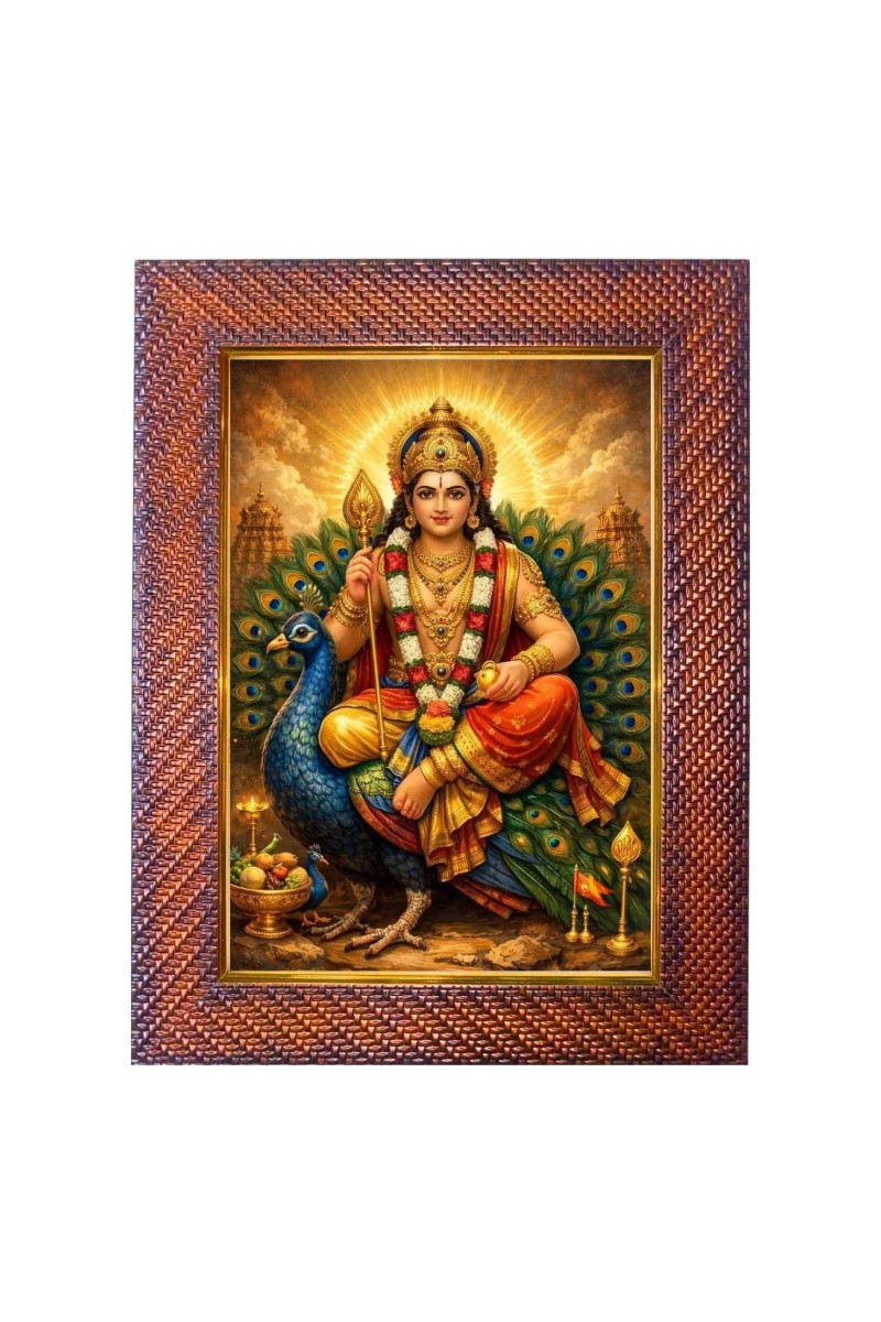 Lord Shiva Lord Ganesha Photo Frame 17X21 Inch Religious Wall & Table Decor Frame (F18143X17X21)