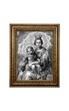 Hitech Sales Little Jesus and His Mother golden photo frame