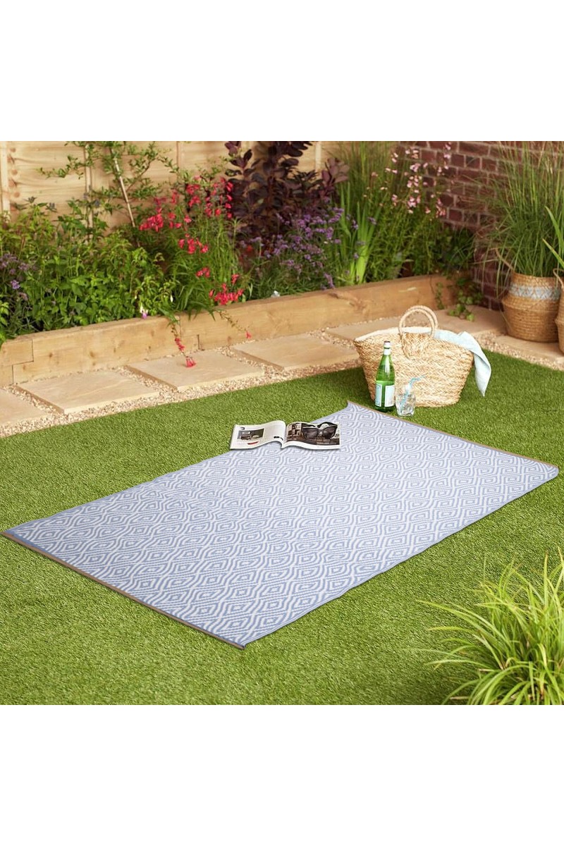 Home Beautiful Blue PVC Floor Mat