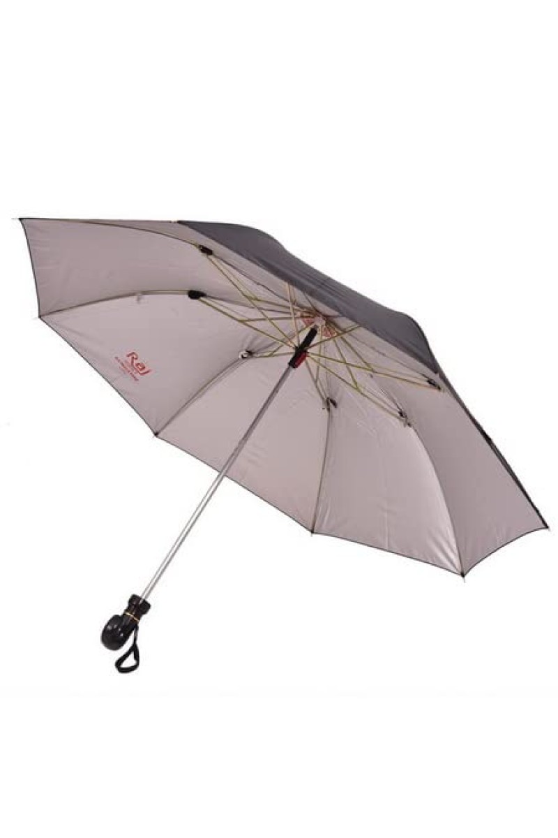 Hitech K.C.PAUL & SONS RAJ 2 Fold Black Polyester Men Umbrella
