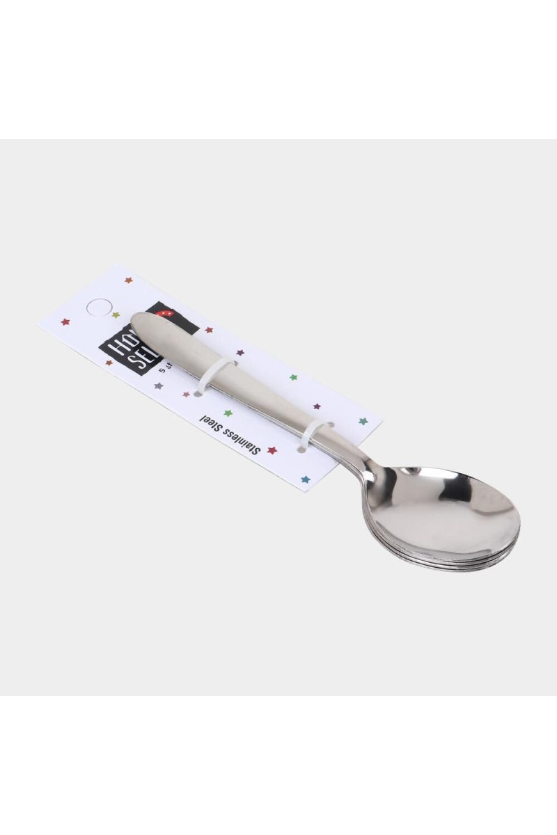 Stainless Steel Spoon, 6.5 in Length (Pack of 4)