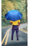 Hitech K.C.PAUL & SONS RAJ 2 Fold Black Polyester Men Umbrella