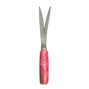 Grubber Tool with Wooden Handle – Heavy Duty Forked Weeder for Removing Weeds, Dandelions & Taproot Plants from Garden Lawn