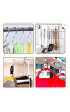 Stainless Steel S Shaped Hooks for Kitchen & Bathroom – Heavy Duty Rust Resistant Hanging Hooks for Utensils, Pots, Clothes & Accessories