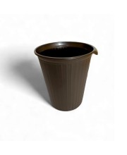 Plastic Garbage Dustbin | Multi-Purpose Waste Bin for Kitchen, Bathroom, and Office | Durable & Compact Design (Brown)