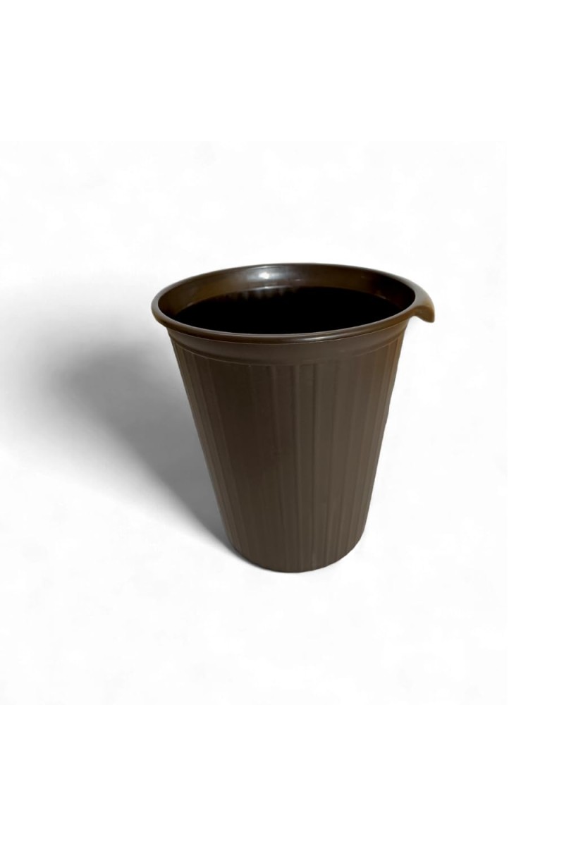 Plastic Garbage Dustbin | Multi-Purpose Waste Bin for Kitchen, Bathroom, and Office | Durable & Compact Design (Brown)