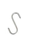 Stainless Steel S Shaped Hooks for Kitchen & Bathroom – Heavy Duty Rust Resistant Hanging Hooks for Utensils, Pots, Clothes & Accessories