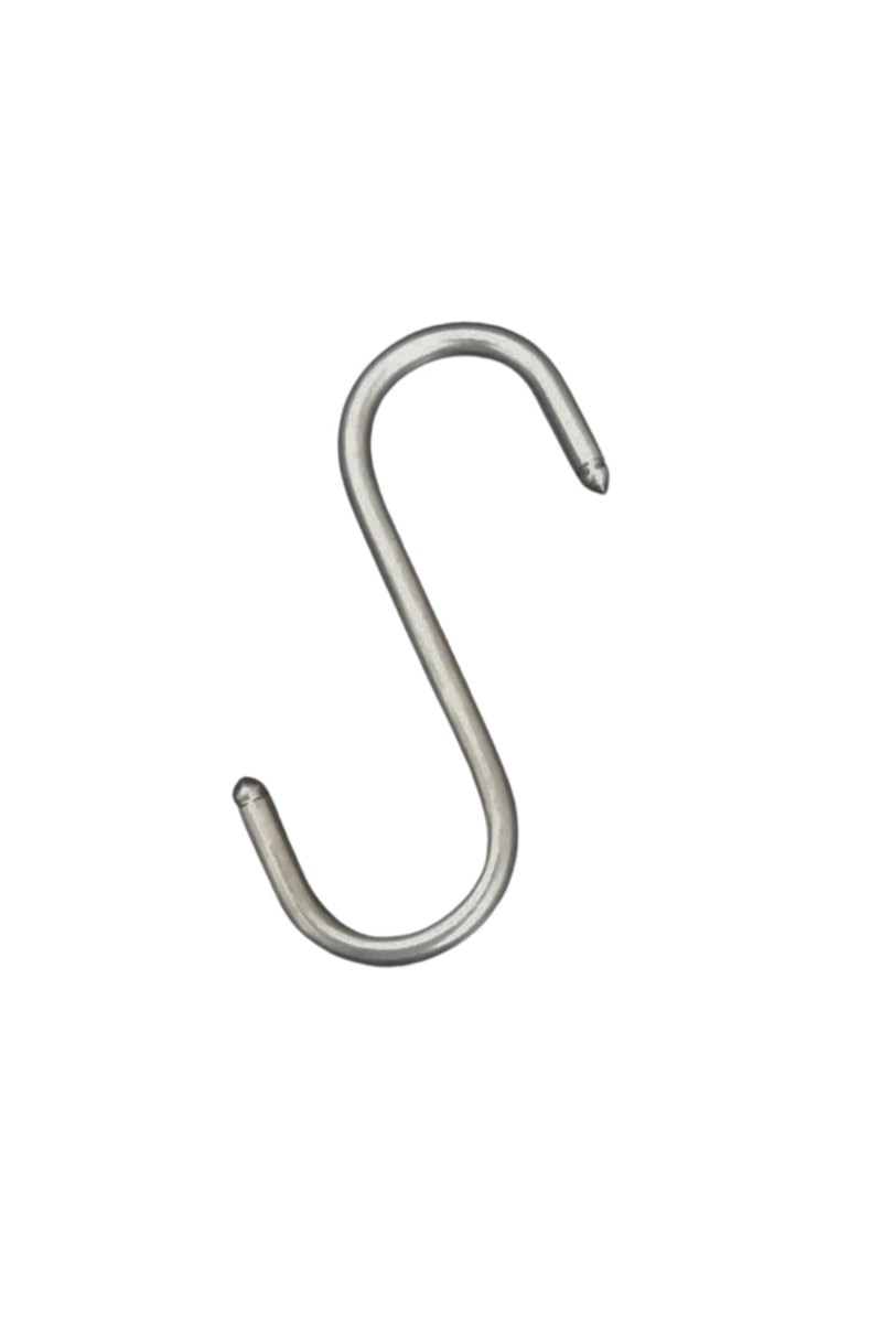 Stainless Steel S Shaped Hooks for Kitchen & Bathroom – Heavy Duty Rust Resistant Hanging Hooks for Utensils, Pots, Clothes & Accessories