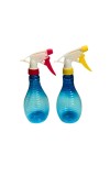 2-Pack Spray Bottles – 500ml Refillable Plastic Mist Sprayers with Adjustable Nozzle – Durable Trigger Bottles for Cleaning, Plants, Hair, Gardening & More (Red & Yellow)